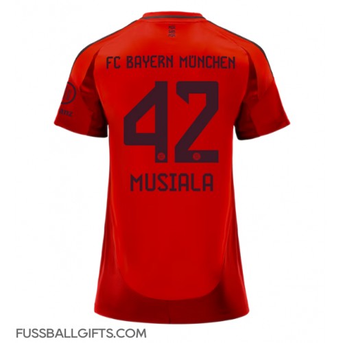 Bayern Munich Jamal Musiala #42 Fußballbekleidung Heimtrikot Damen 2024-25 Kurzarm